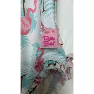 RuffleButts Long Sleeve One Piece Flamingo Rash Guard Swimsuit 18-24Months